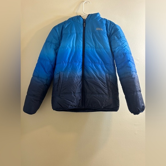 Eddie Bauer Kids Boys Youth Reversible Jacket Navy Blue Size L(14/16) - Picture 1 of 10